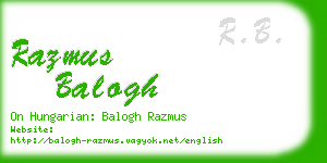 razmus balogh business card